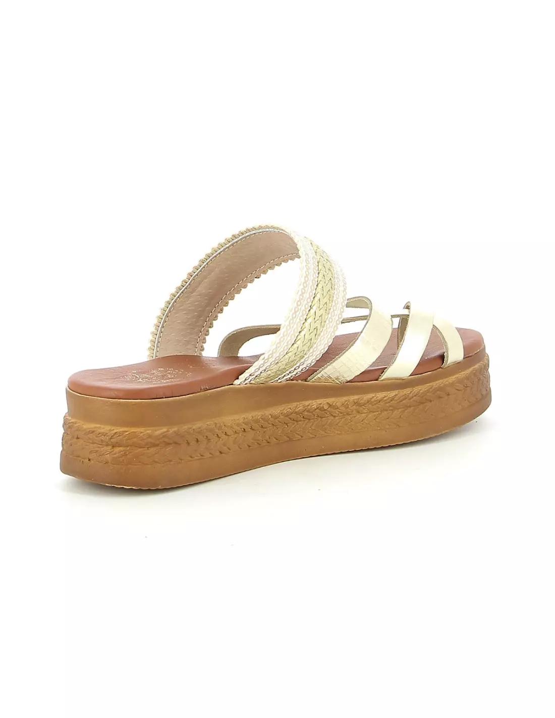 MES JOLIES NU PIEDS MJNP 20 - Mules & sabots Gold