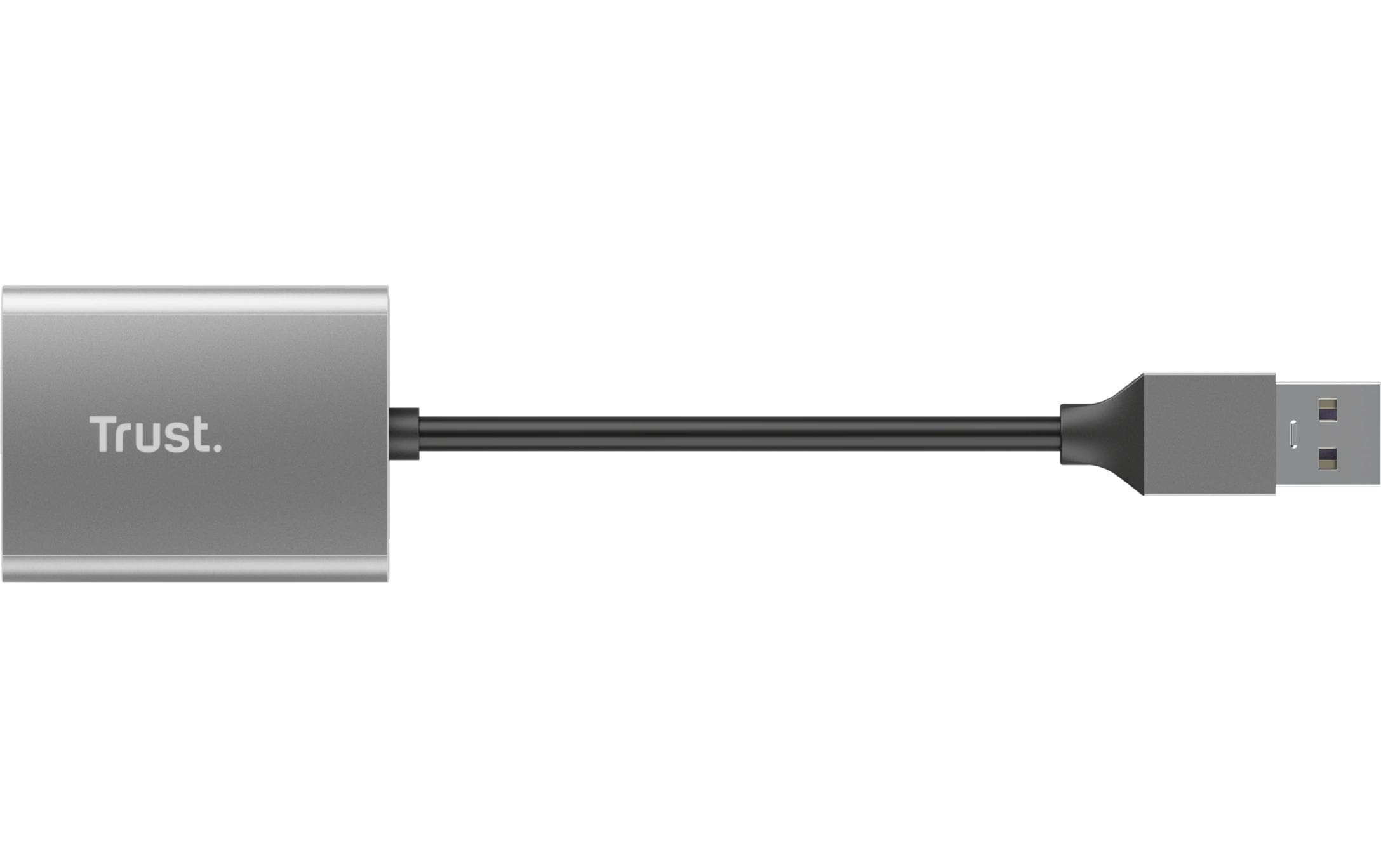 Card Reader Extern USB-AKompaktes Kartenlesegerät für (micro)SD-Karten mit Standard-USB-Anschluss und Aluminium-Gehäuse