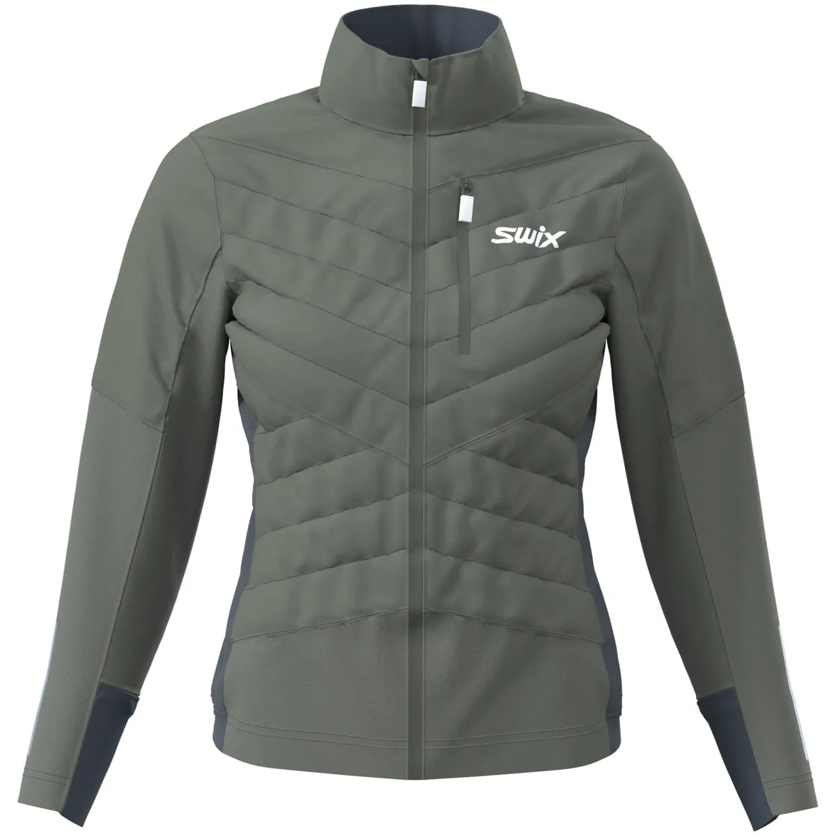 Swix Women's Dynamic Hybrid Insulated Jacket Olive/ Dark Navy