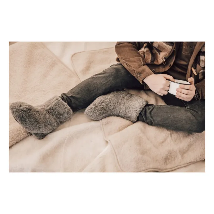 Alwero Chaussons Special Boots | Gris chiné clair