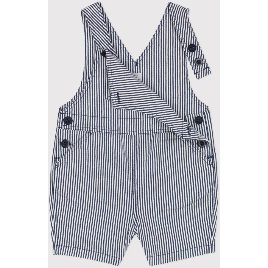 Petit Bateau Kurz-Latzhose Blau Medieval