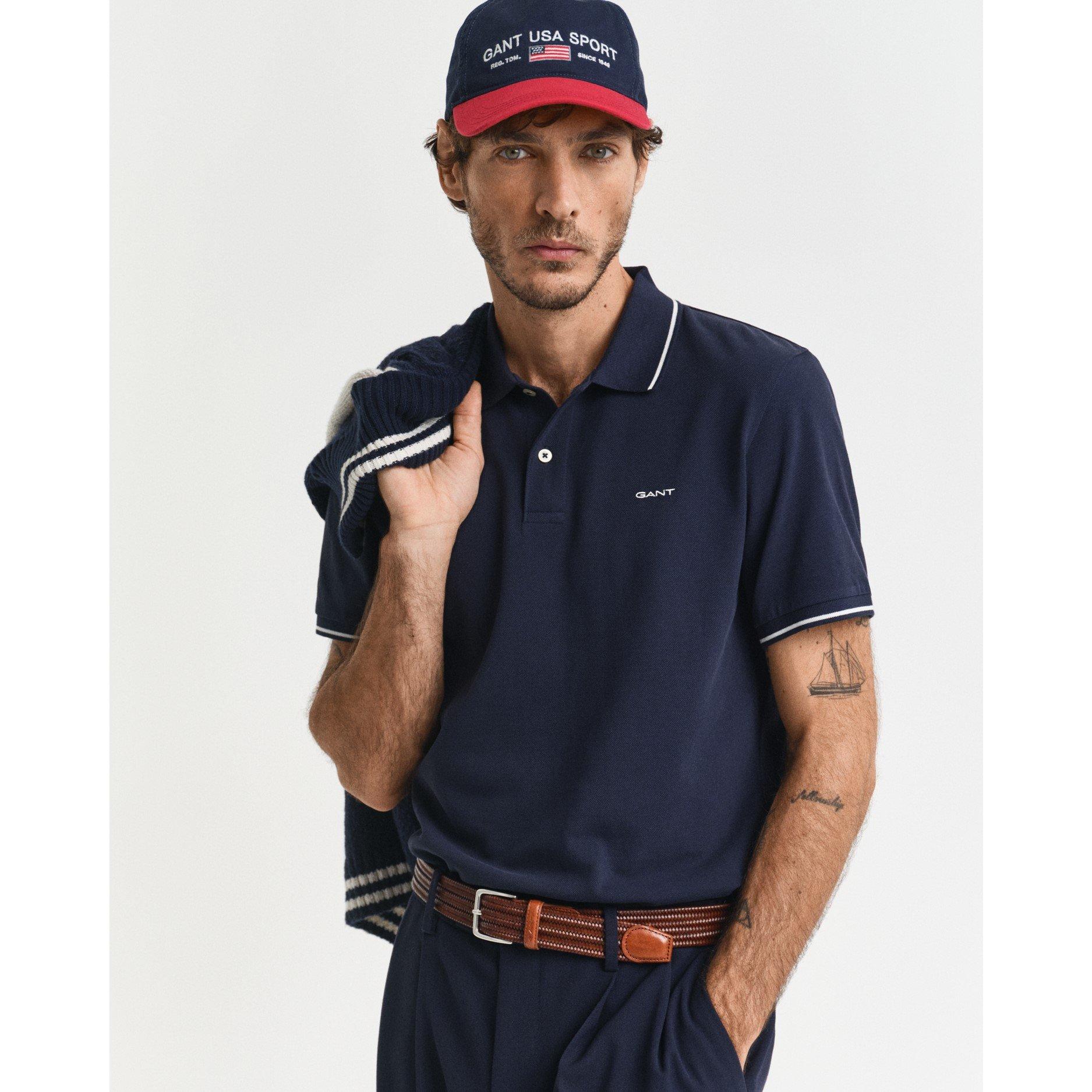 Gant Tipped Pique Polo Shirt