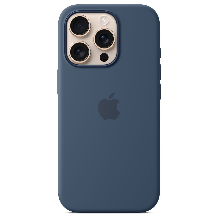 Apple Coque en silicone avec MagSafe Denim - iPhone 16 Pro Max
