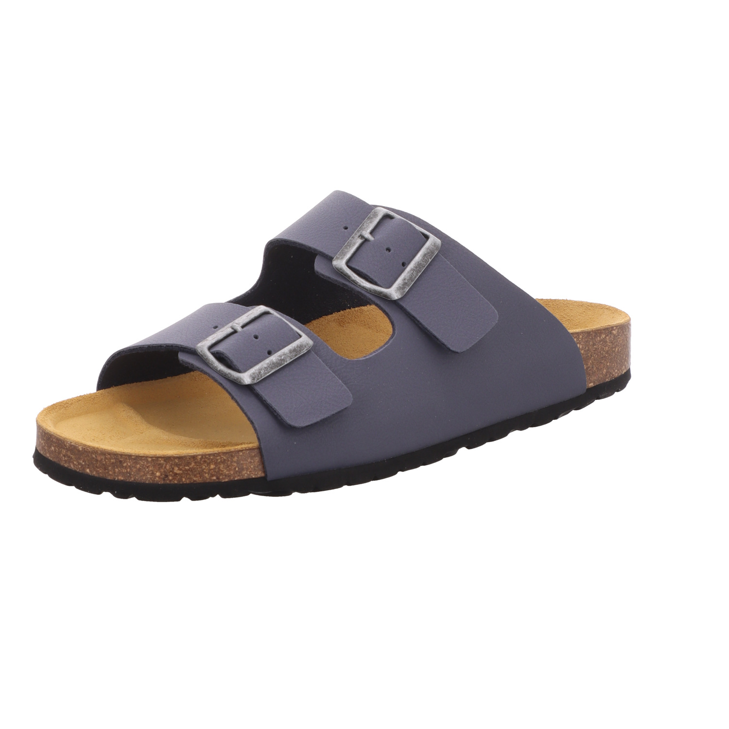 SCHUH OKAY Herren-Pantolette mit Tieffußbett Jan Blau