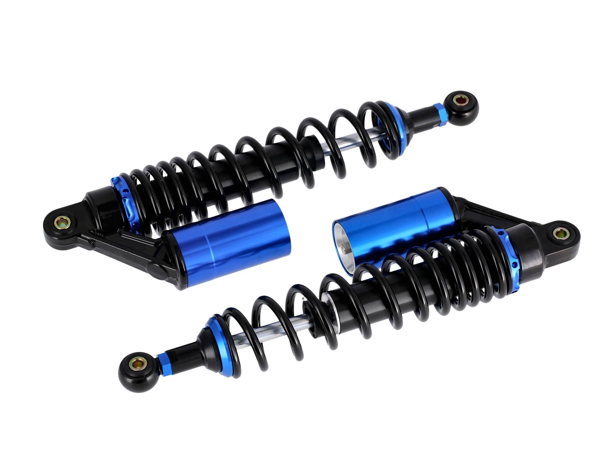 Set: tuning struts 360mm, with external expansion tank, Black / blue -