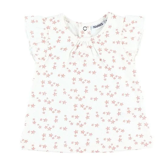 T-shirt étoile collection Bord de mer été 2019 Fille   Blanc        12 mois   de               Noukies