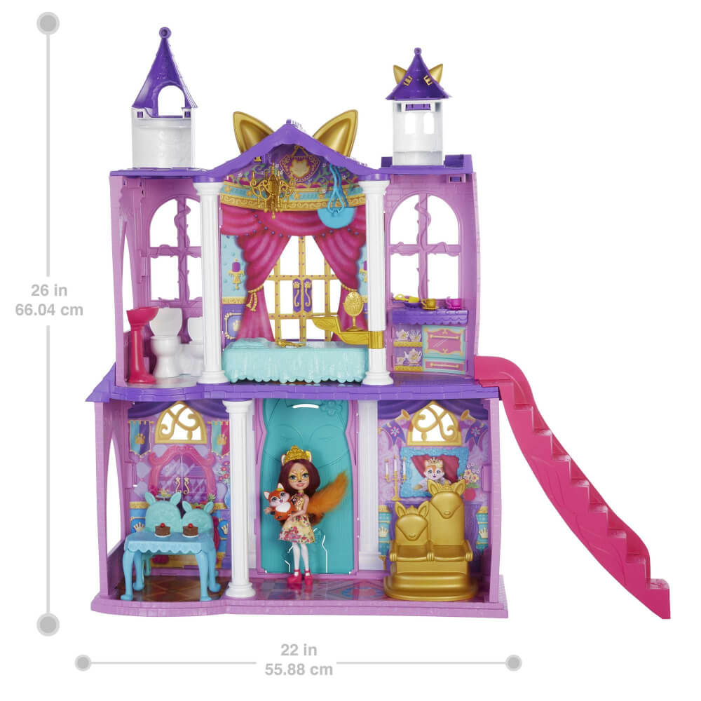 Mattel GYJ17 Enchantimals Royals Ballzauber Schloss mit Felicity Fox & Flick
