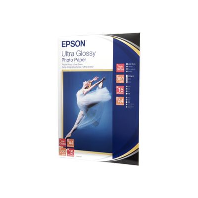Epson - Papier photo brillant - A4 - 300 g/m² - 15 feuilles