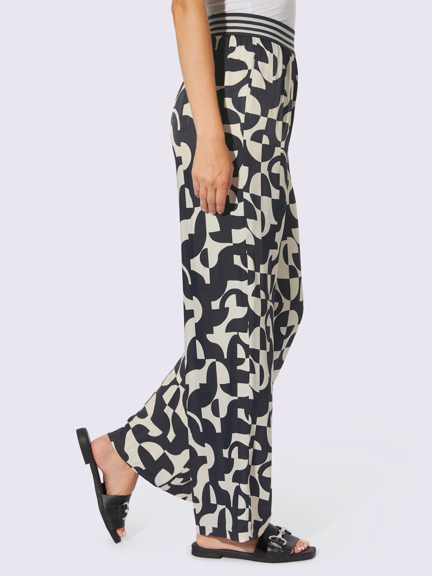 Pantalon imprimé qualité tissée
