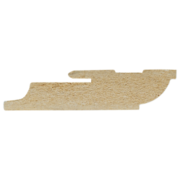CANDO hoge plint kwartrond clip wit 1,9 x 8