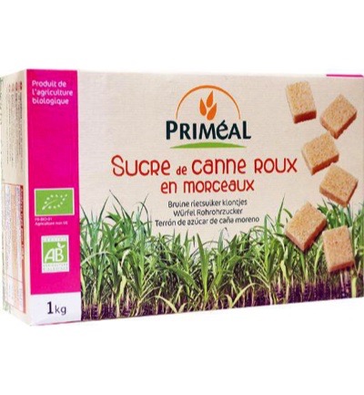 Priméal Bruine Rietsuiker Klontjes Bio (1000 gr)