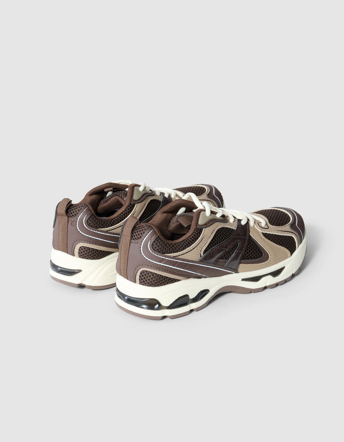 Mesh Sneaker Donkerbruin