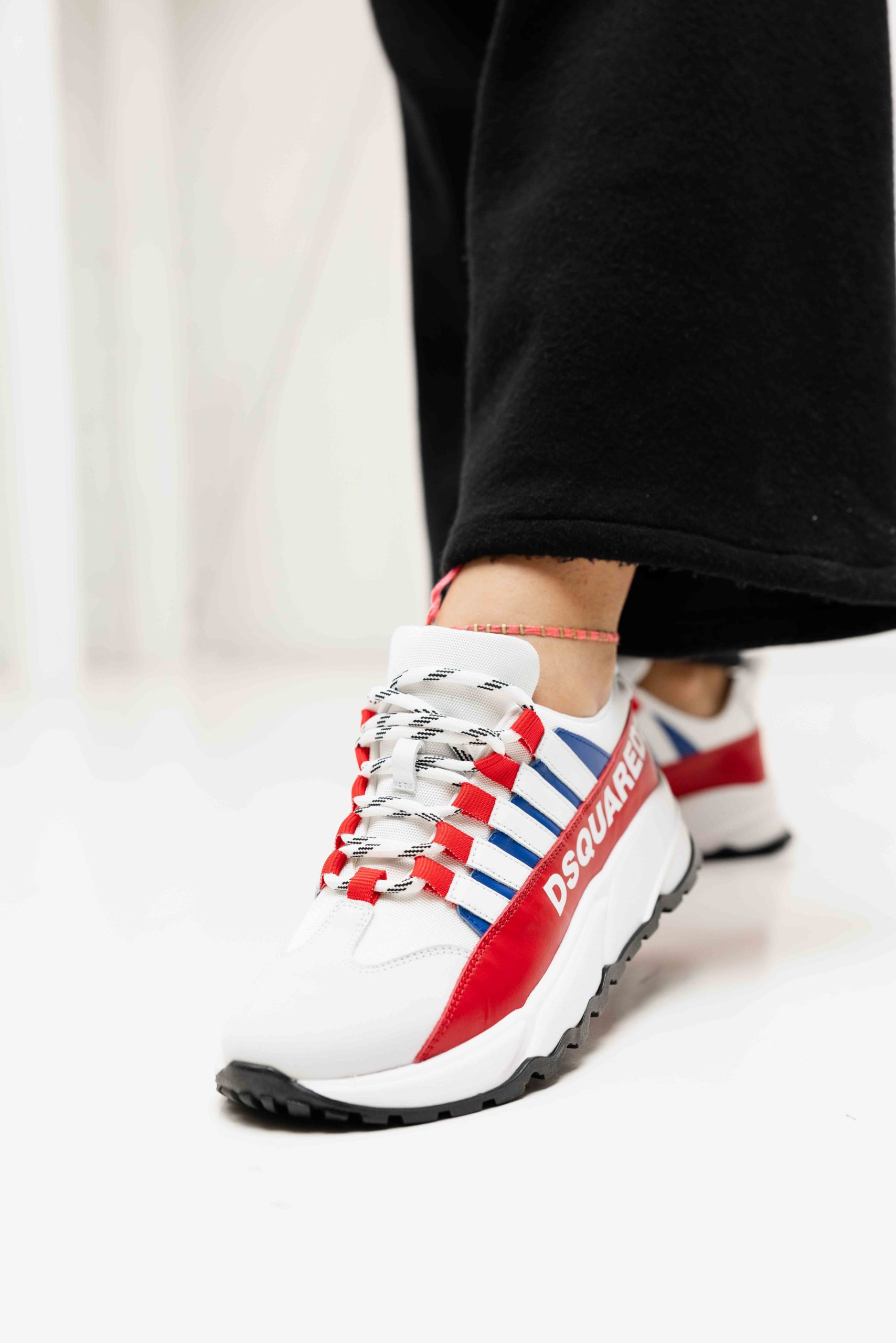 Dsquared2 80197 02 Sneakers Dames Wit/Rood