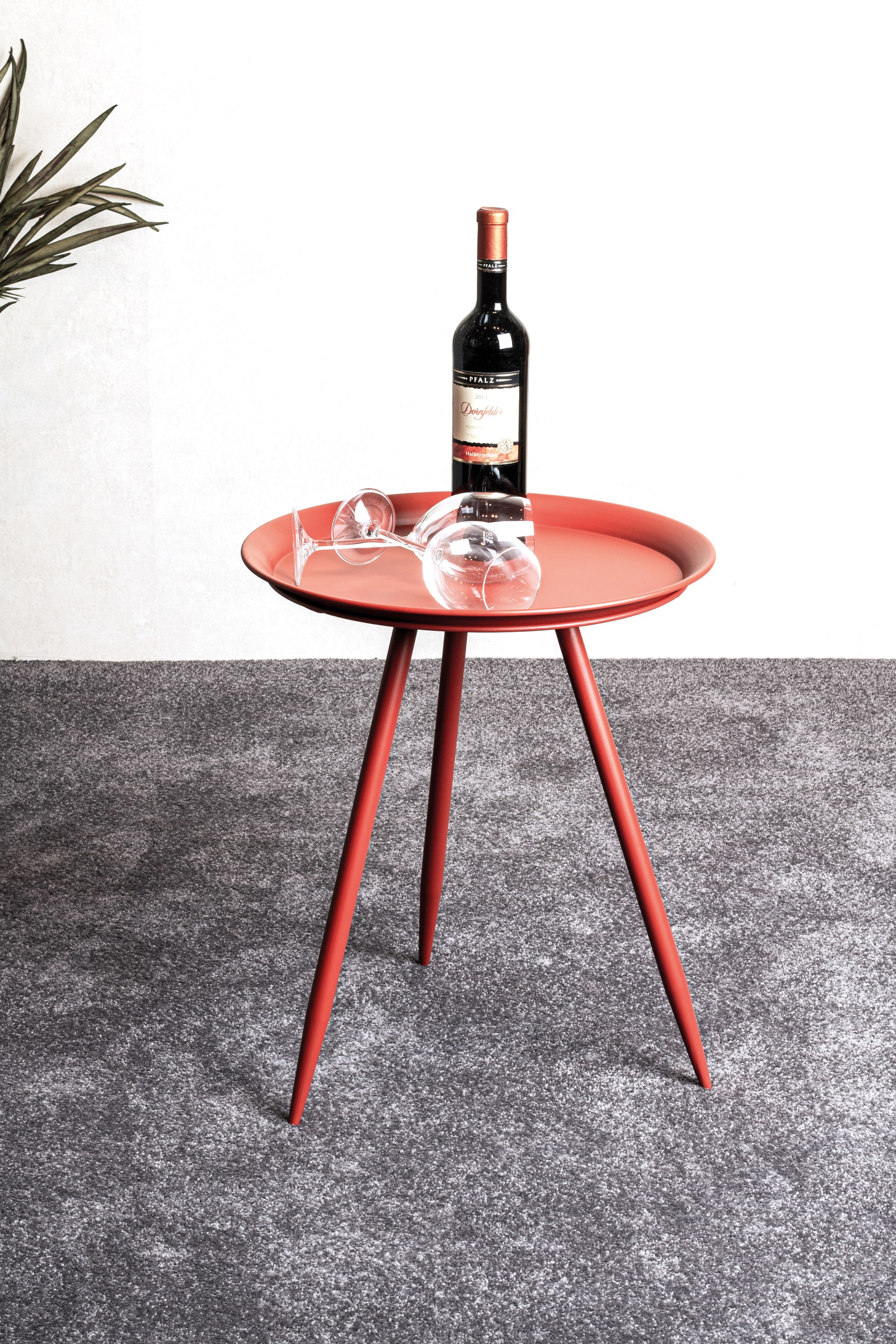 Beistelltisch ø 44 cm rot
