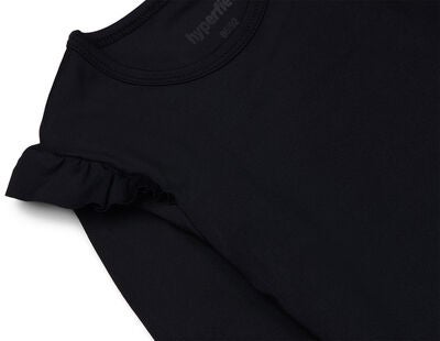 Hyperfied Frill Sleeve Top, Anthracite