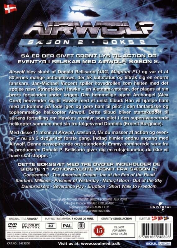 Airwolf - Sæson 2 - Boks 2 - DVD