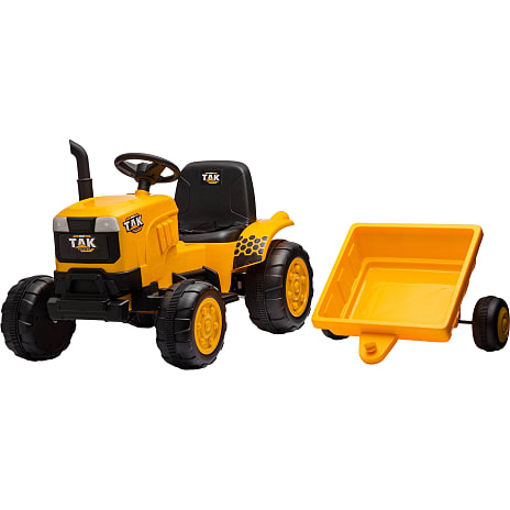 Traktor med trailer 10,8 V - gul
