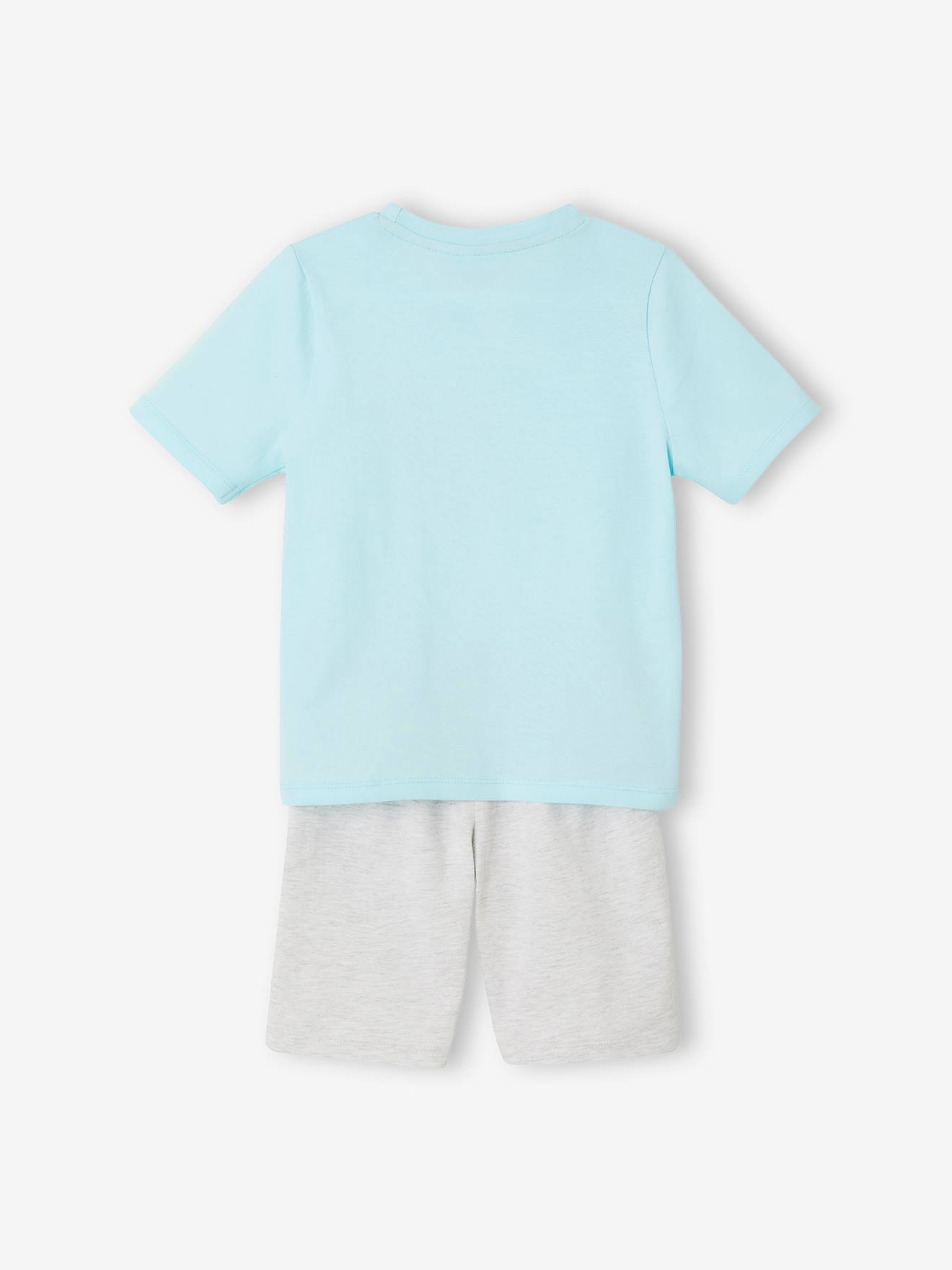 Pijama Pokémon® com shorts, azul médio, liso com estampas.