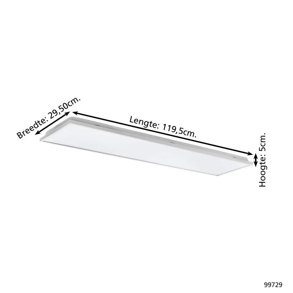 EGLO Urtebieta Plafondlamp - LED - 119.5 cm - Wit