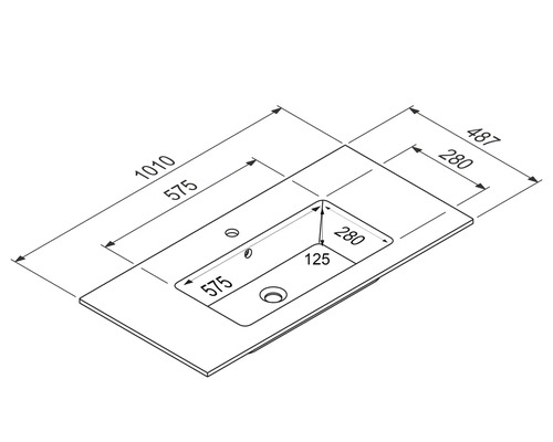 Badkamermeubelset NOBILIA Programma 2 BxHxD 210 x 169,1 x 48,7 cm, fronten hoogglans grijs, met wastafelmeubel en 3-deurs spiegelkast met ledverlichting, onderkast, halfhoge kast, greep mat chroom, 277