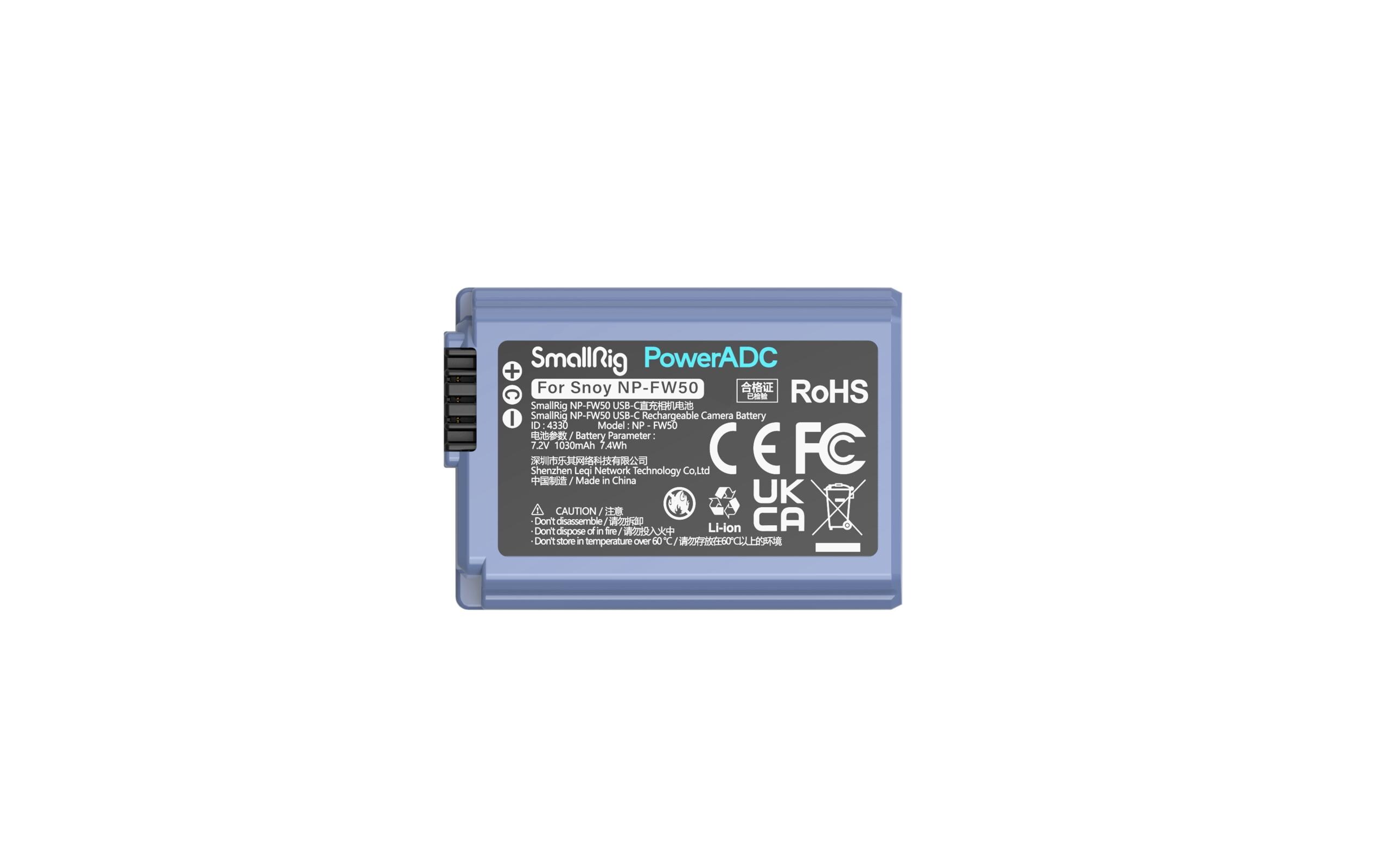 Digitalkamera-Akku NP-FW50 USB-CUSB-C wiederaufladbarer Kamera-Akku