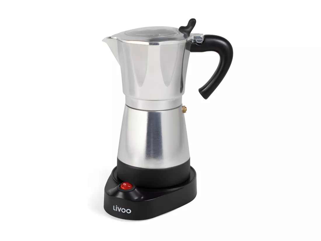 Cafetière italienne électrique acier 6 tasses