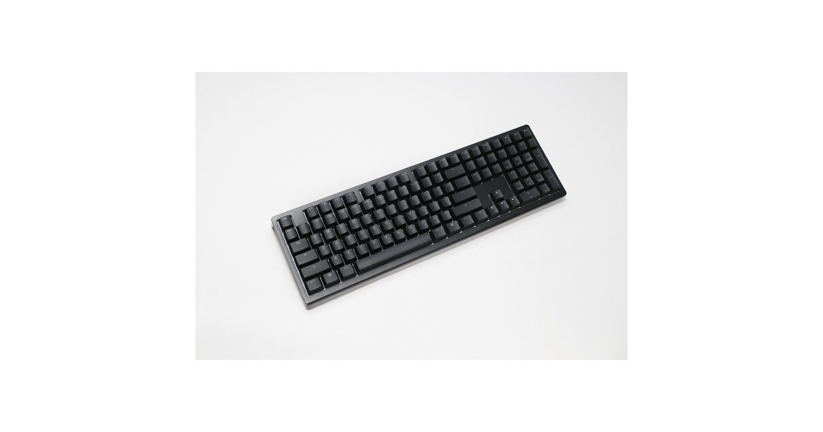 DuckyZero 6108 Classic Black, gaming toetsenbord  (Zwart/wit, US lay-out, Cherry MX2A Brown, RGB leds, Double-shot PBT, hot swap, 2.4GHz | Bluetooth | USB-C)