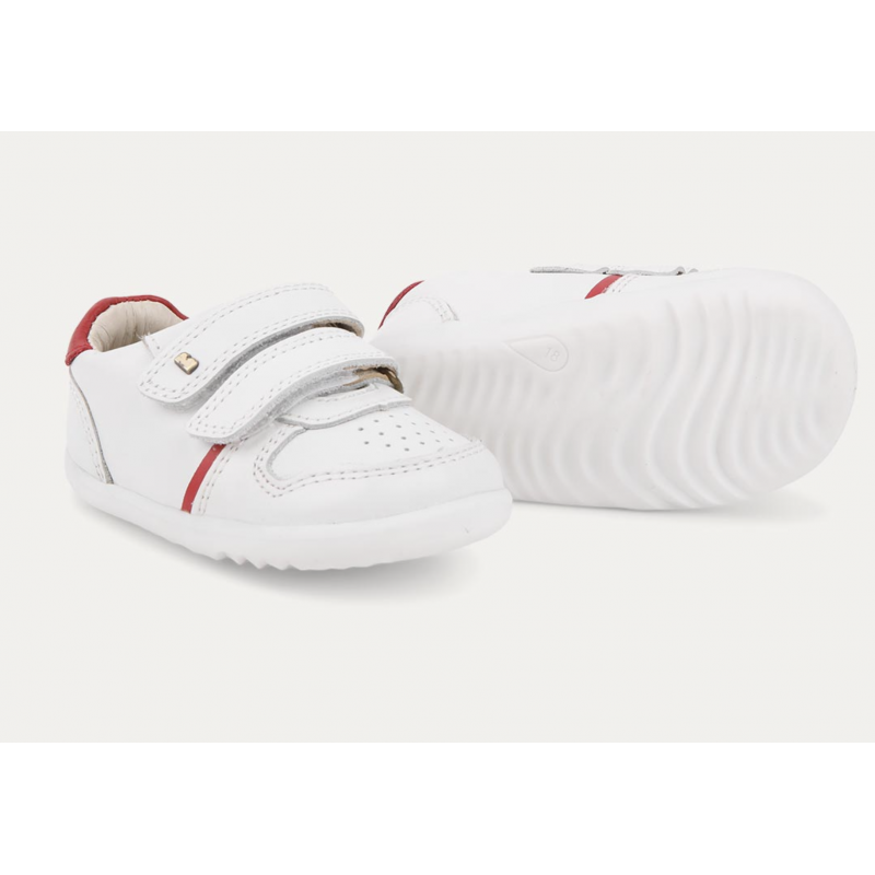 Bobux Bobux Step-up Riley blanc et rouge