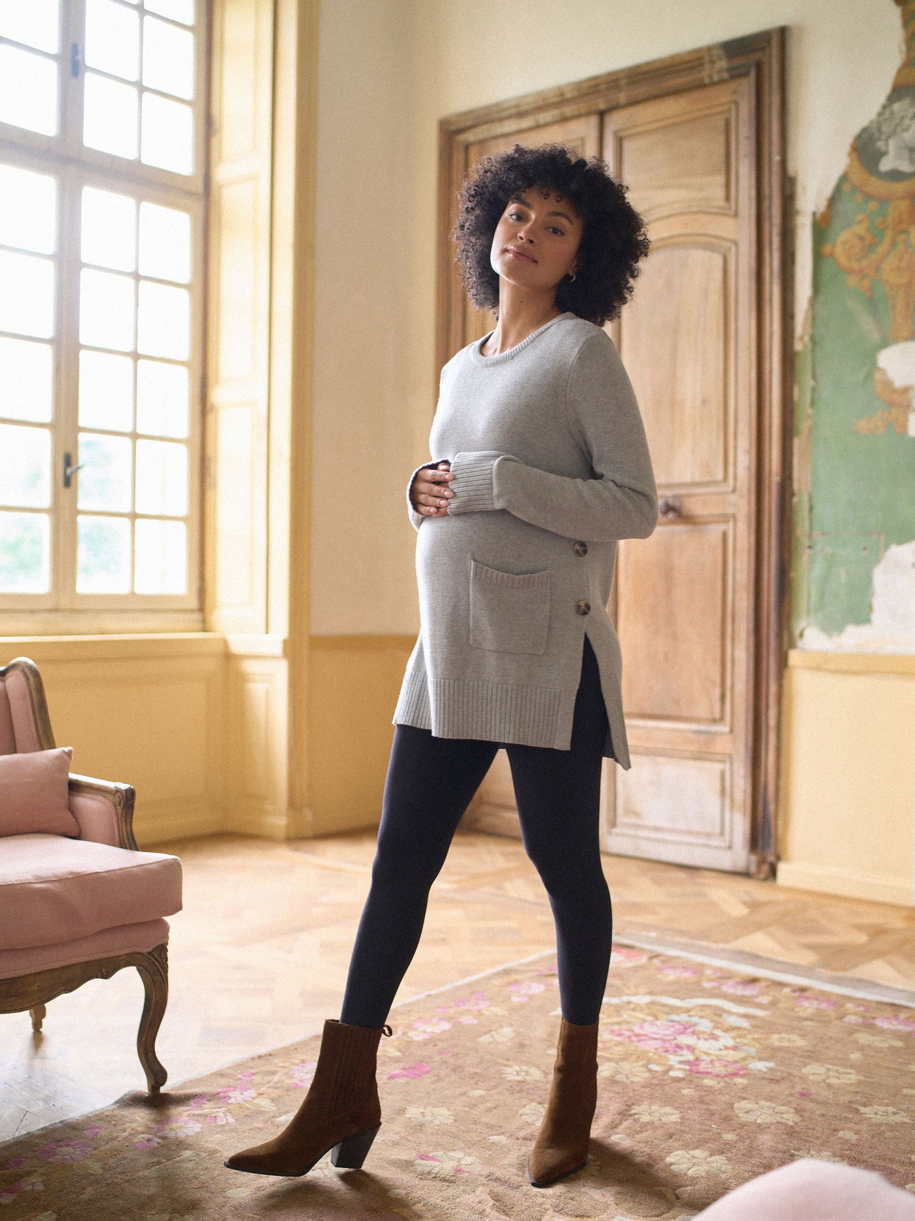 Seraphine Maternity & Nursing Crew Neck Jumper