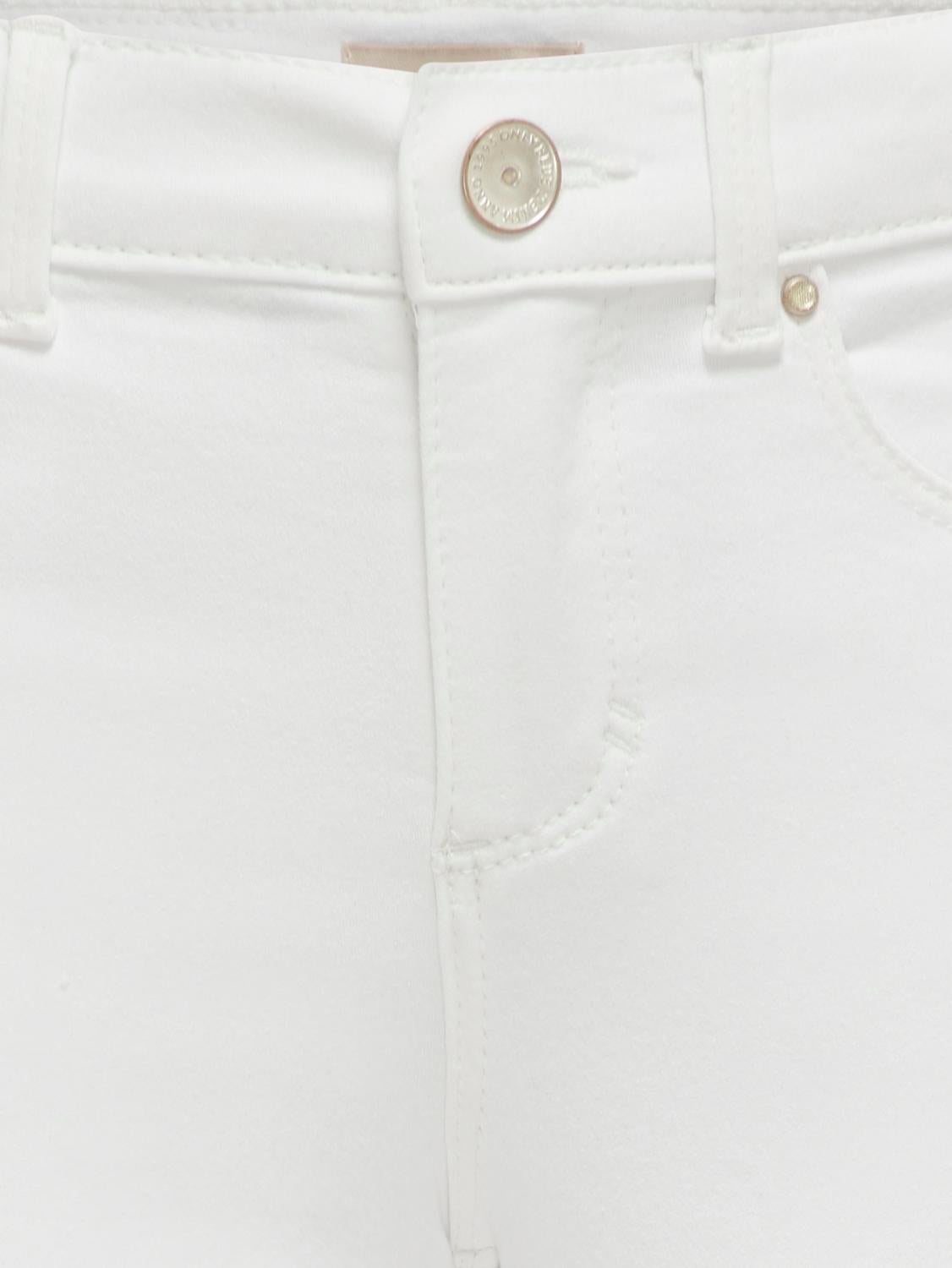 KOGROYAL Mittlere Taille Ausgestellt Jeans White