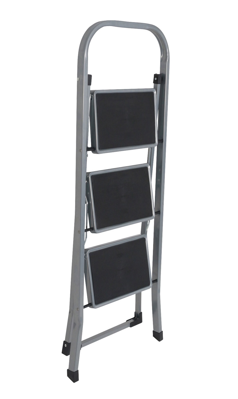 Klapptritt Top Star Stahl Silber 3 Stufen