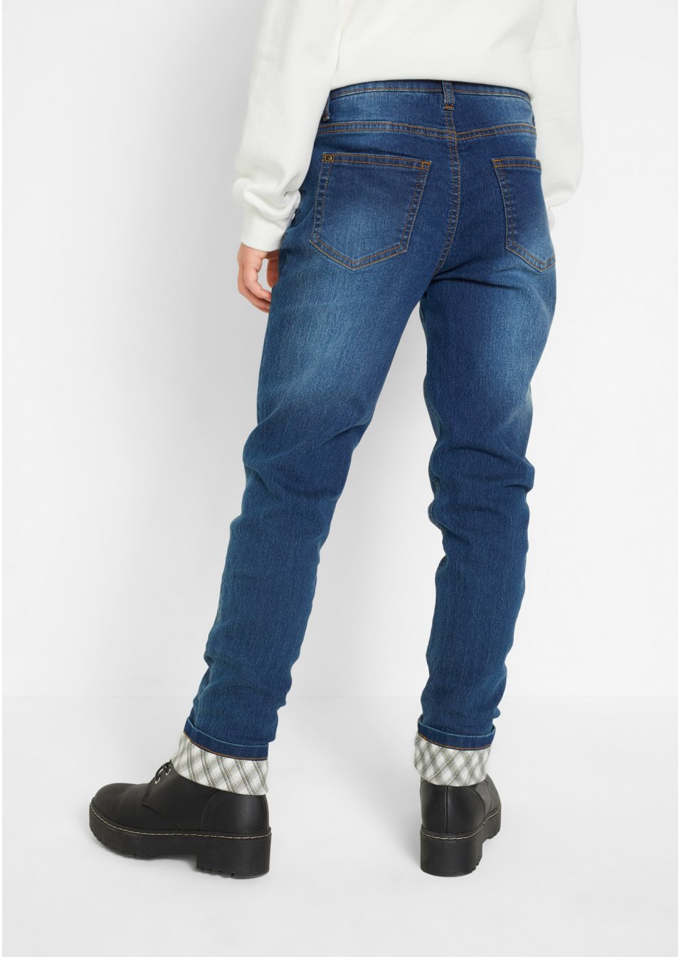 Jean thermo fille avec doublure en flanelle