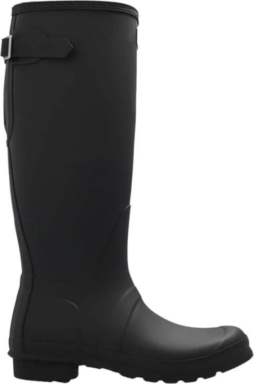 Hunter Boots Women's Original Tall Back Adjustable Boot Rubberlaarzen zwart