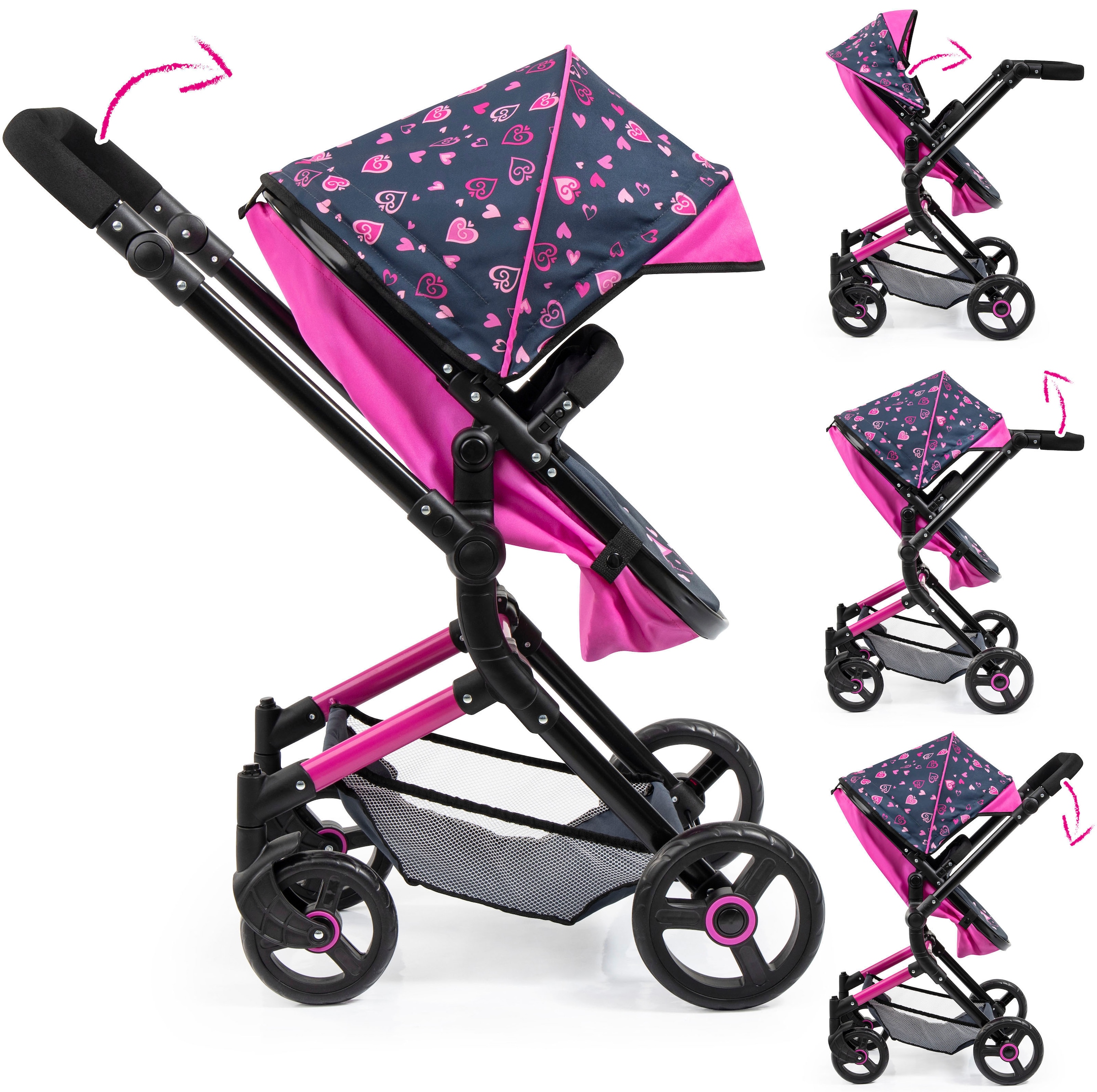 Bayer Kombi-Puppenwagen »Puppenwagen Vario« inkl. Wickeltasche