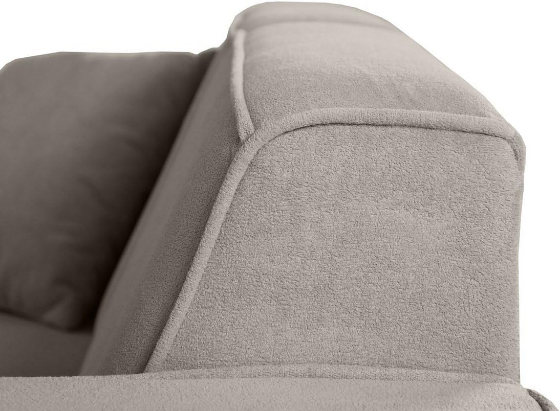 Sofa Pedro II, 2-Sitzer, ohne Schlaffunktion, Velo-Stoff, beige, 185 cm Breite