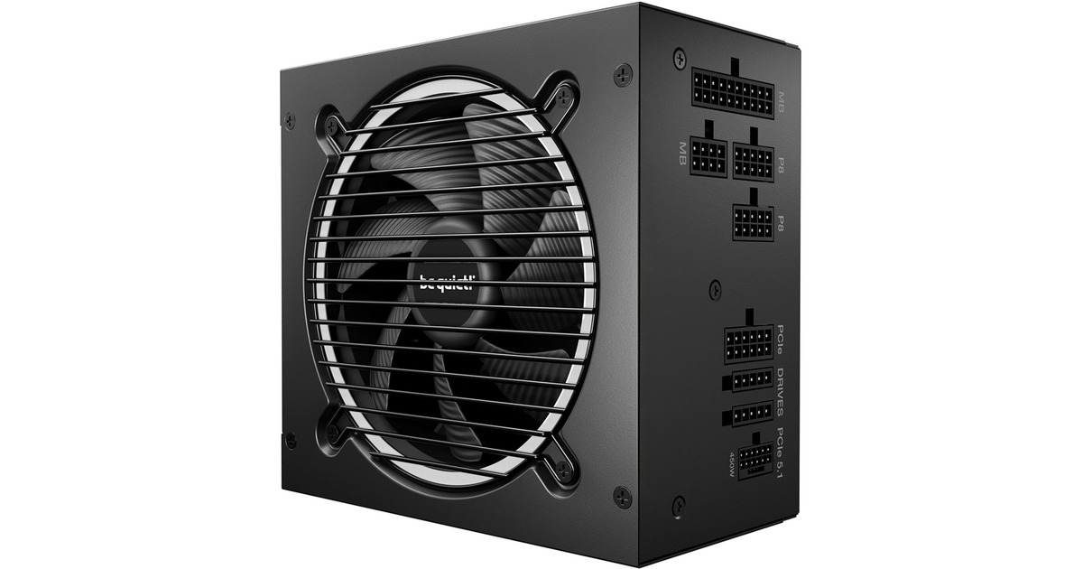 be quiet!Pure Power 13 M modulaire 650 watt voeding   (Zwart, 1x 12V-2x6, 2x PCIe)
