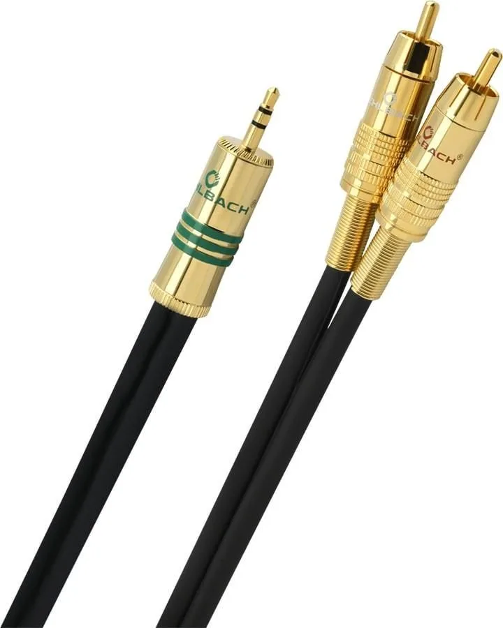 Oehlbach NF1 adaptateur en Y - mini-jack 3,5 mm / RCA (1 m) Câbles jack et mini-Jack