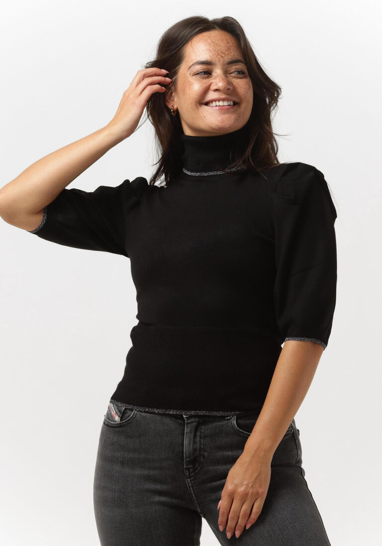 LIU JO zwarte liu jo coltrui ecs maglia ciusa m/c glam