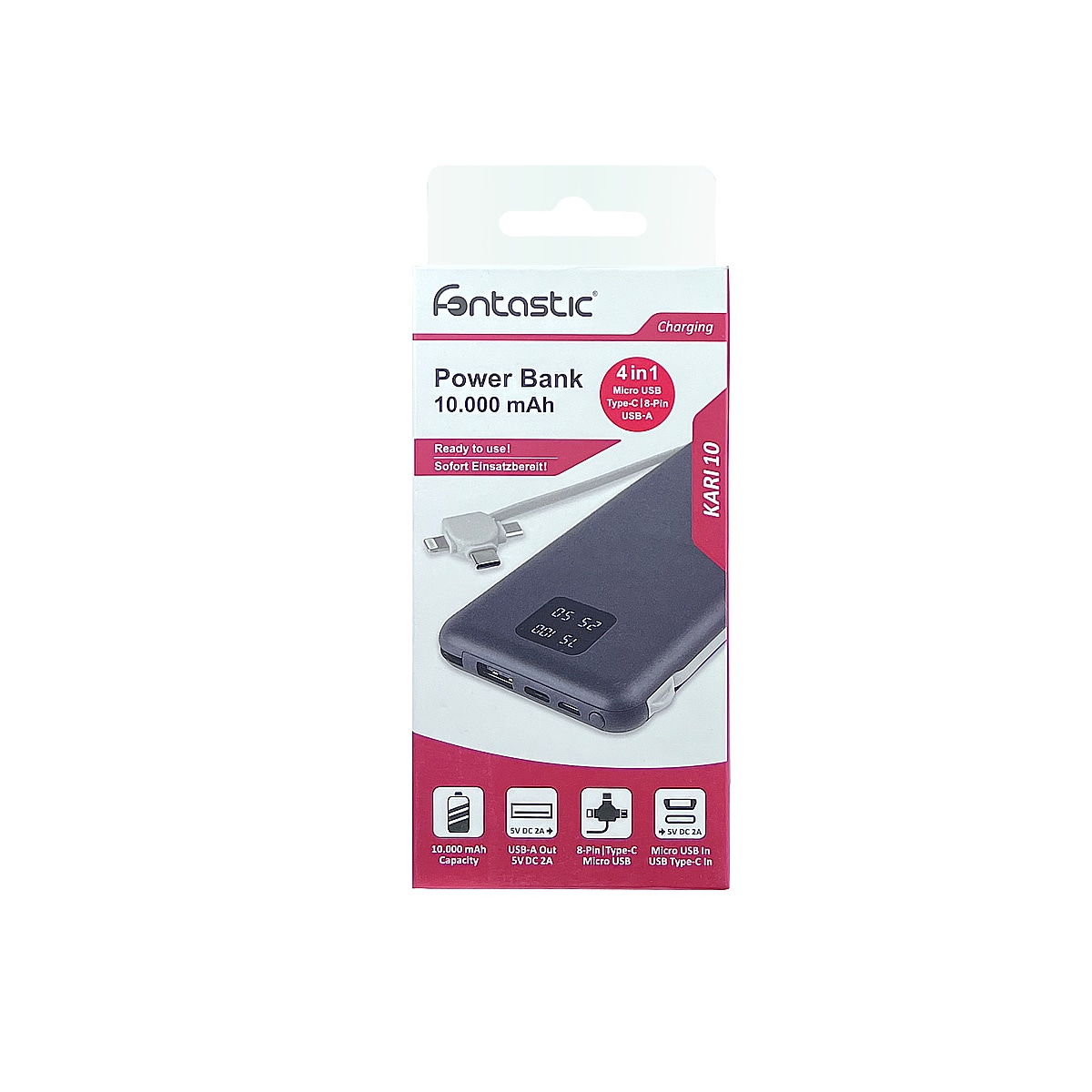Fontastic Power Bank Kari 4in110000mAh