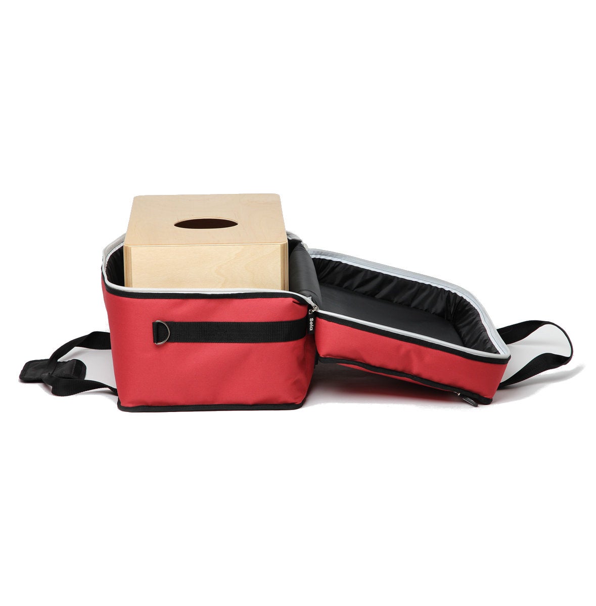 Sela SE 038 Cajon Bag Red draagtas voor cajon