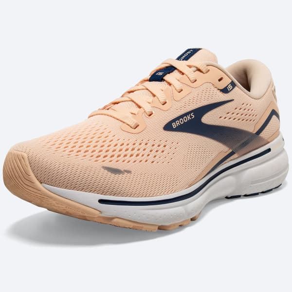 Chaussure running BROOKS GHOST 15 W APRICOT/ESTATE BLUE/WHITE