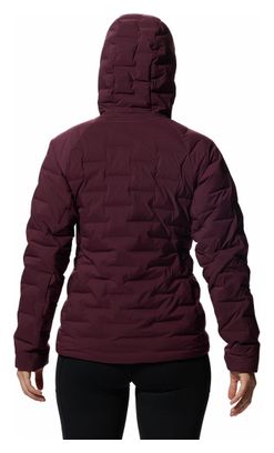 Doudoune Femme Mountain Hardwear Stretchdown Hoody Bordeaux