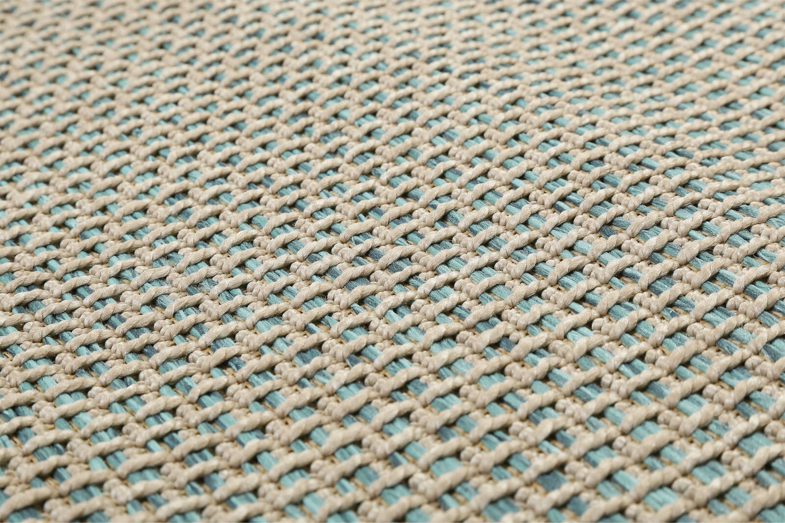 ESPRIT Outdoorteppich MIDLAND 80 x 150 cm beige/türkis