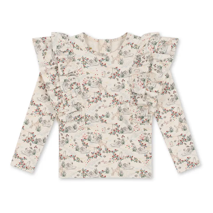 Konges Sløjd T-shirt Anti-UV Manuca Fibres Recyclées | Beige