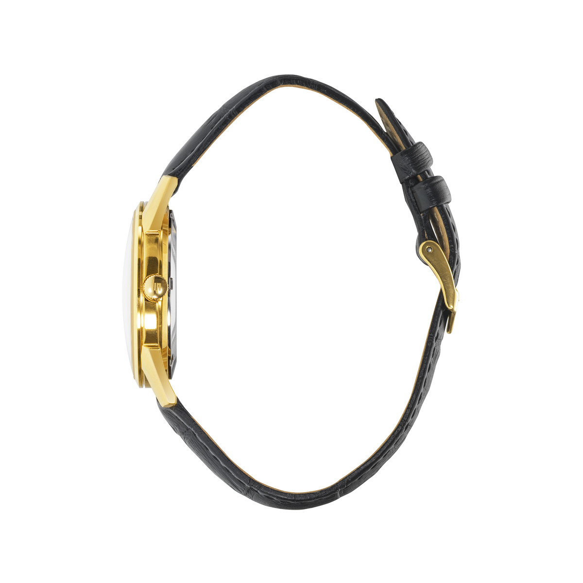 Montre Lip Himalaya homme acier bracelet cuir marron