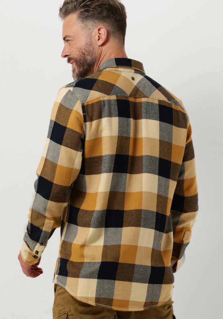 PME LEGEND bruine pme legend overshirt long sleeve shirt heavy ctn twill check