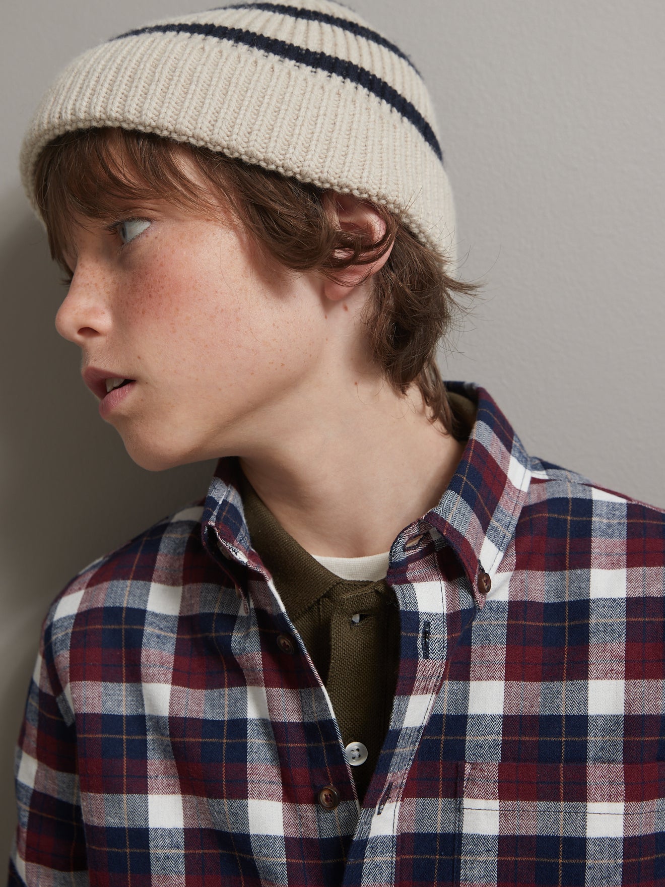 Chemise Garçon en flanelle de coton