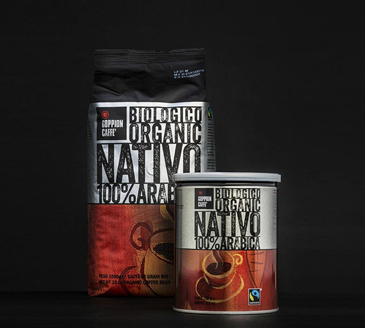 250 g café en grain bio Nativo 100% Arabica - Goppion Caffè