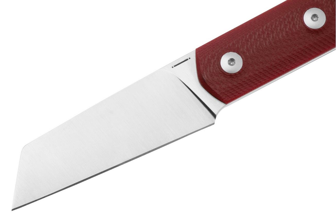 StraightLine Erny ER-RG Red G10, vaststaand mes