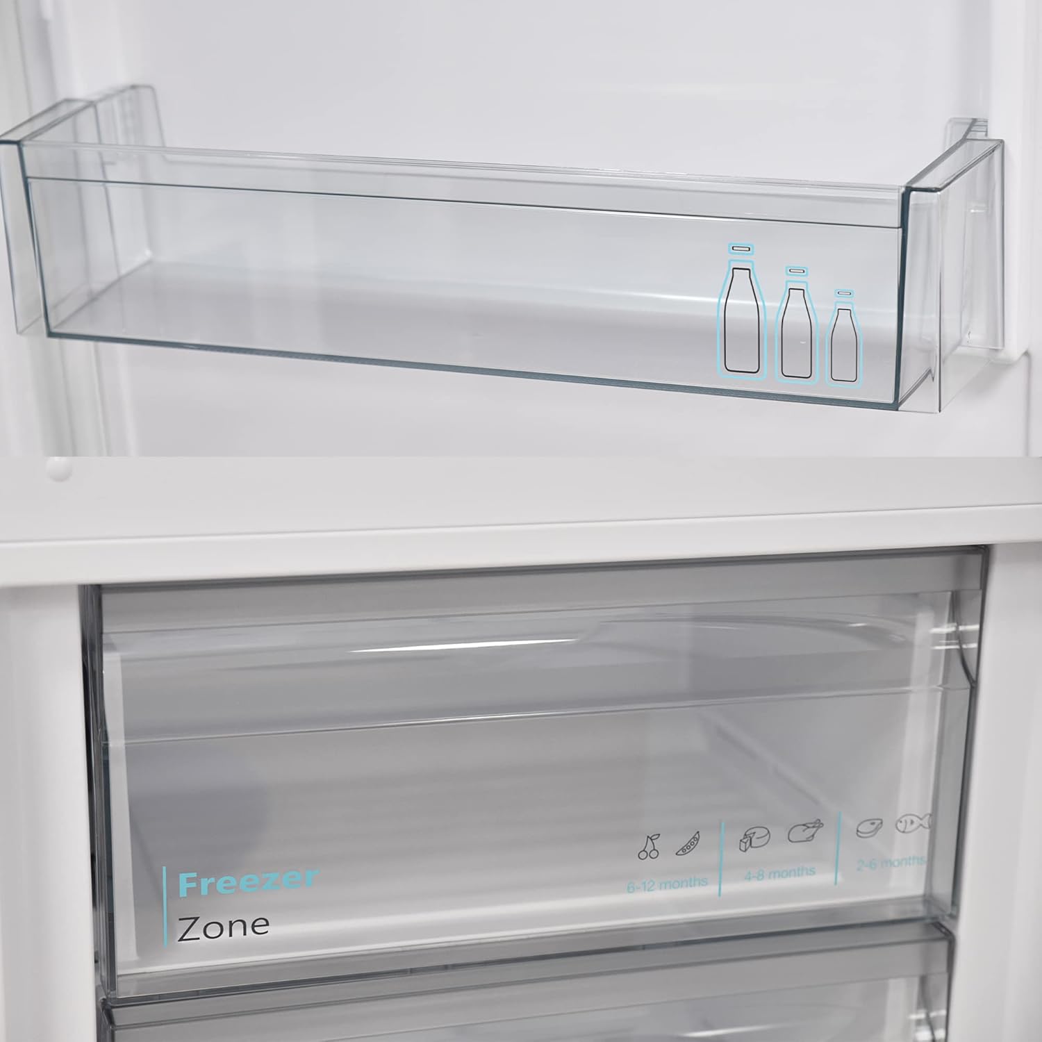 SHARP SJ-BA09RMXLC-EU Kühl- Gefrierkombination/AdvancedNoFrost/GentleAirFlow/OdourNeutral/LED-Innenbeleuchtung/Nutzinhalt von 294 L/Inox Look